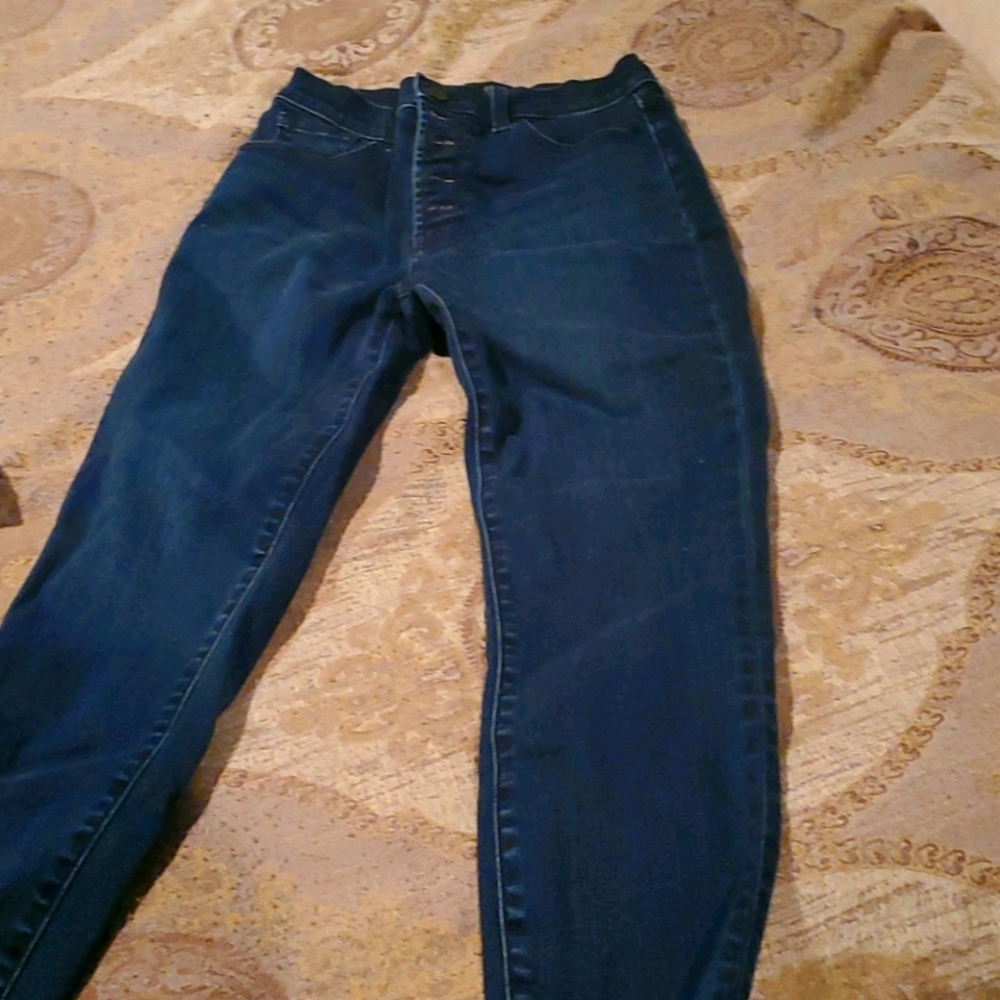 High rise crop skinny jean